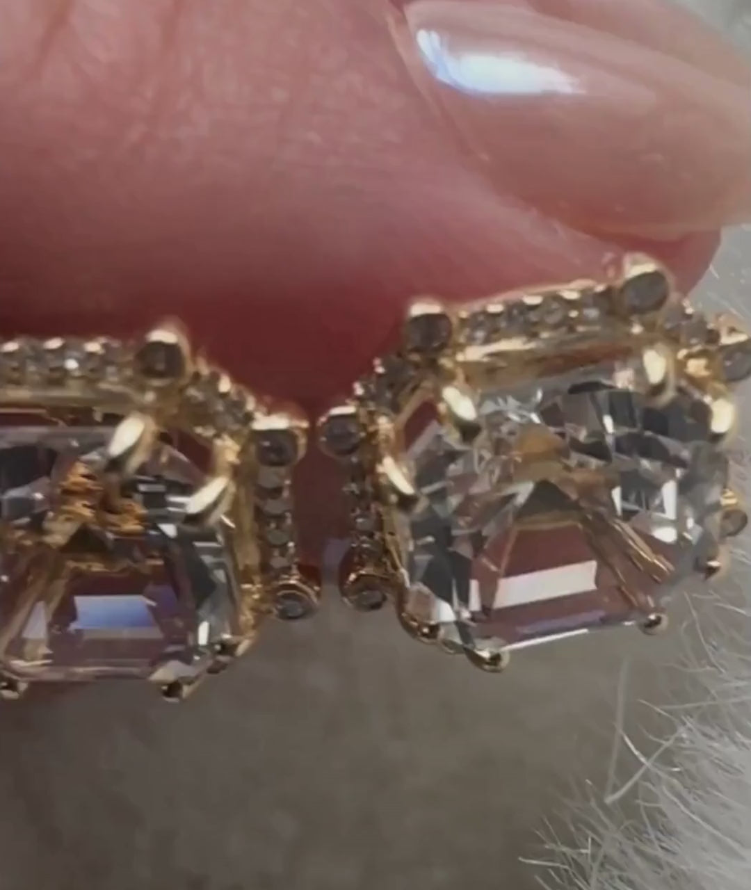 Yellow gold-Rock Crystal