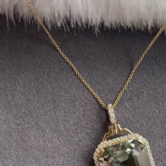 Yellow gold-Prasiolite