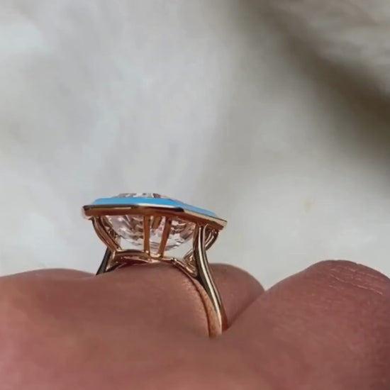 Rock Crystal with Turquoise