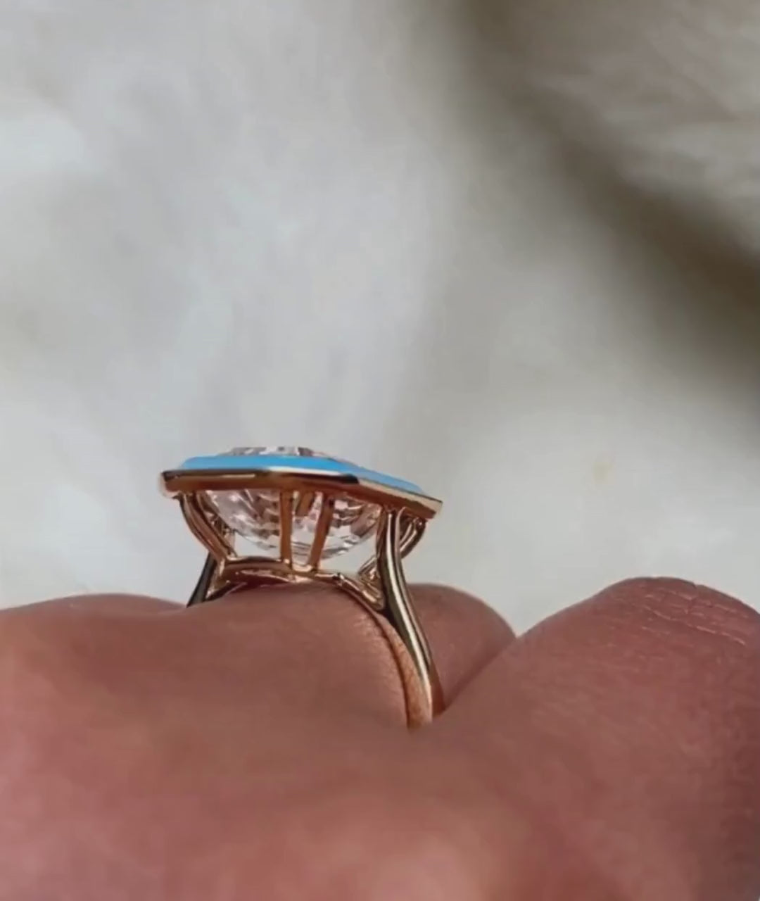 Rock Crystal with Turquoise