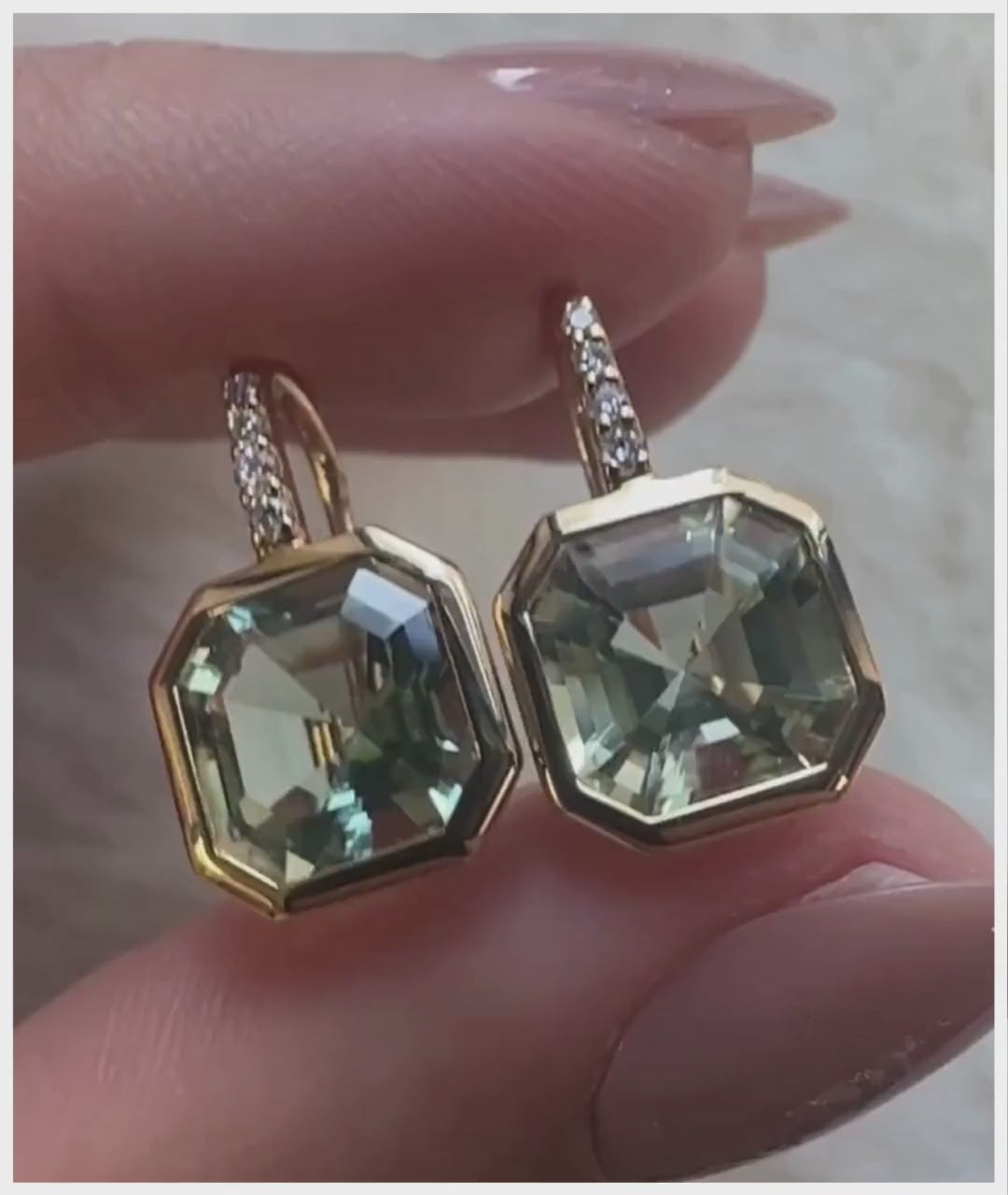 Yellow gold-Prasiolite