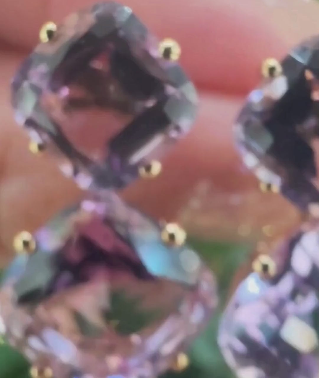 Rose gold-Lavender Amethyst