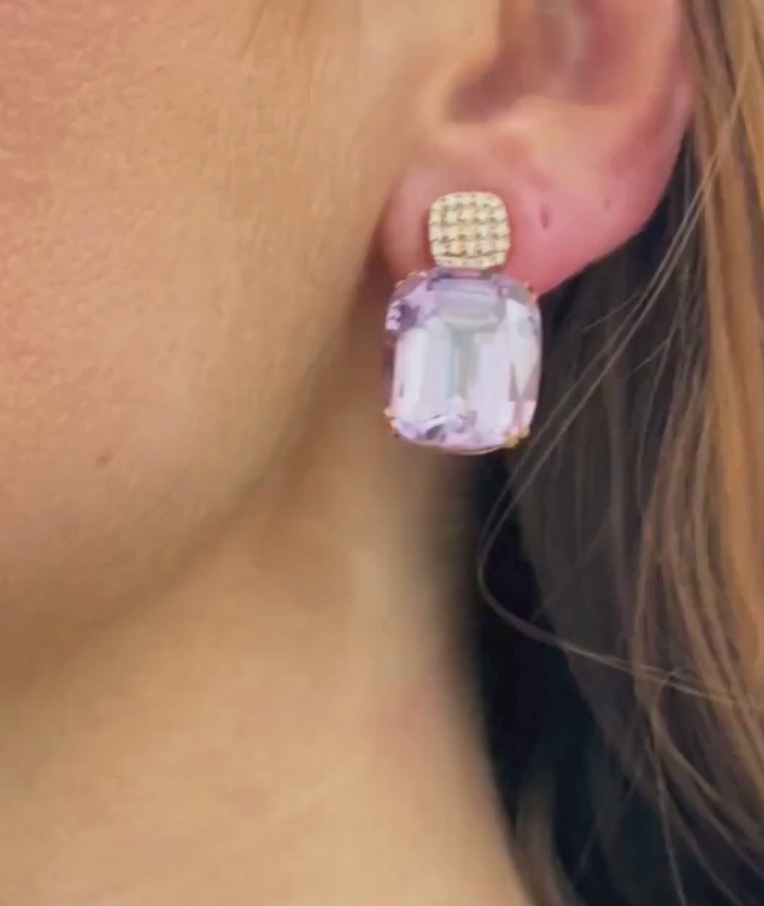 Rose gold-Lavender Amethyst