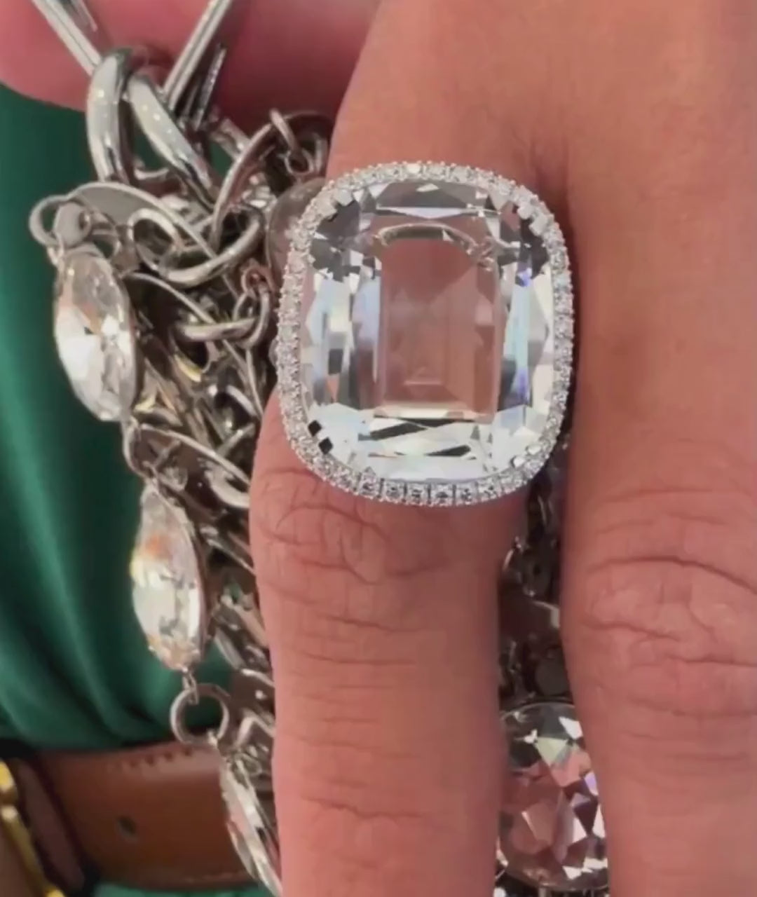 White gold-Rock Crystal