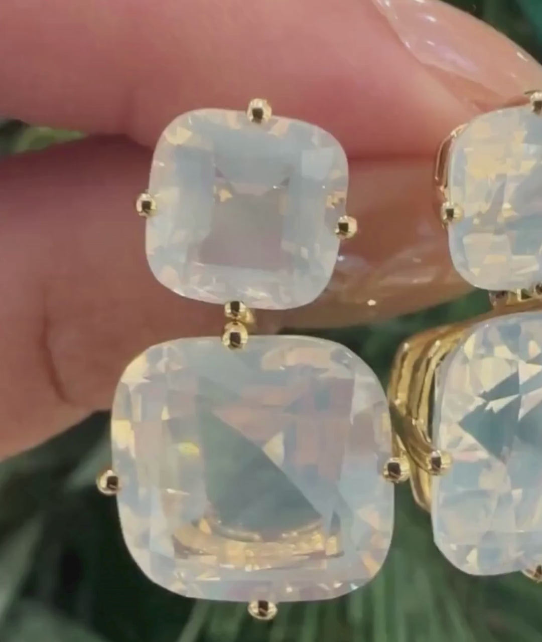 Yellow gold-Moon Quartz