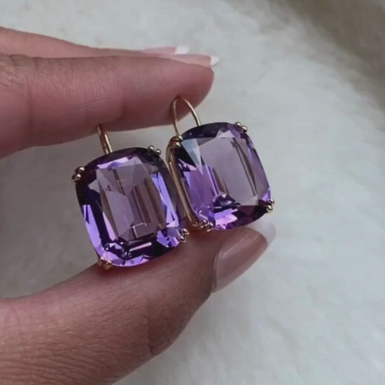 Yellow gold-Amethyst