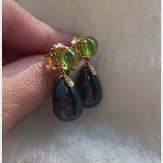 London Blue Topaz with Peridot