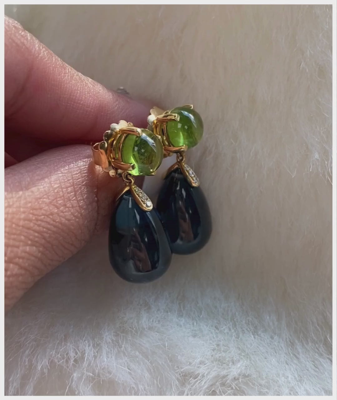 London Blue Topaz with Peridot