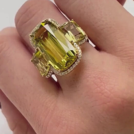 Yellow gold-Lemon Quartz