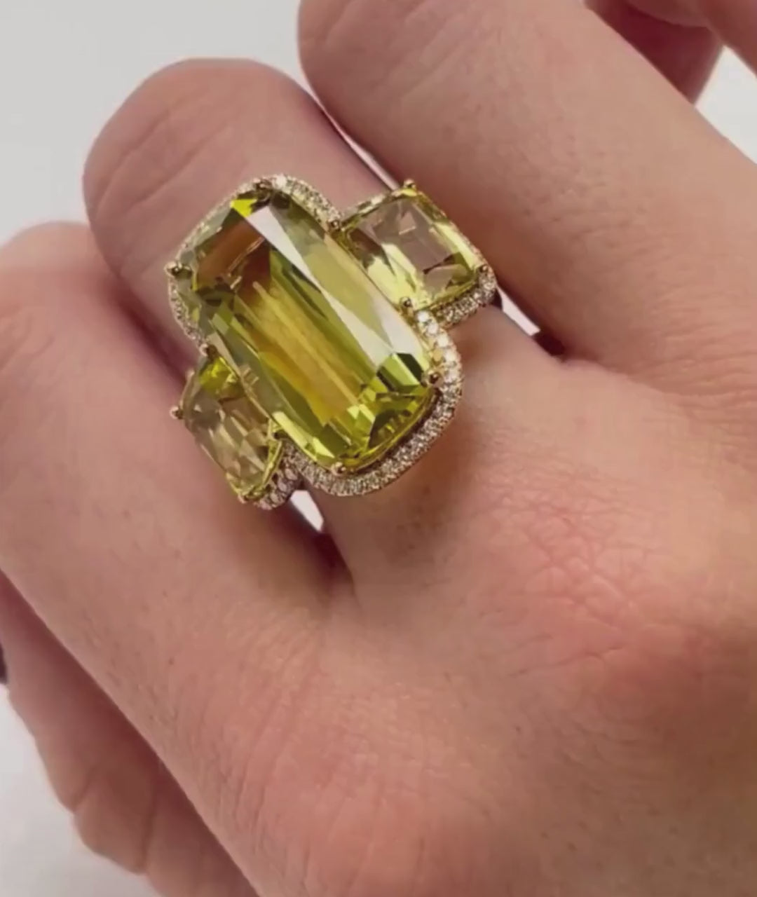 Yellow gold-Lemon Quartz