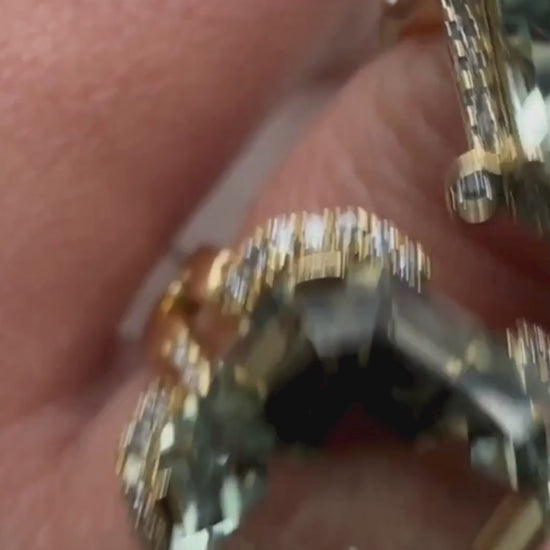 Yellow gold-Prasiolite