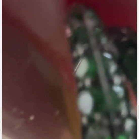 Yellow gold-Prasiolite with Peridot & Tsavorites