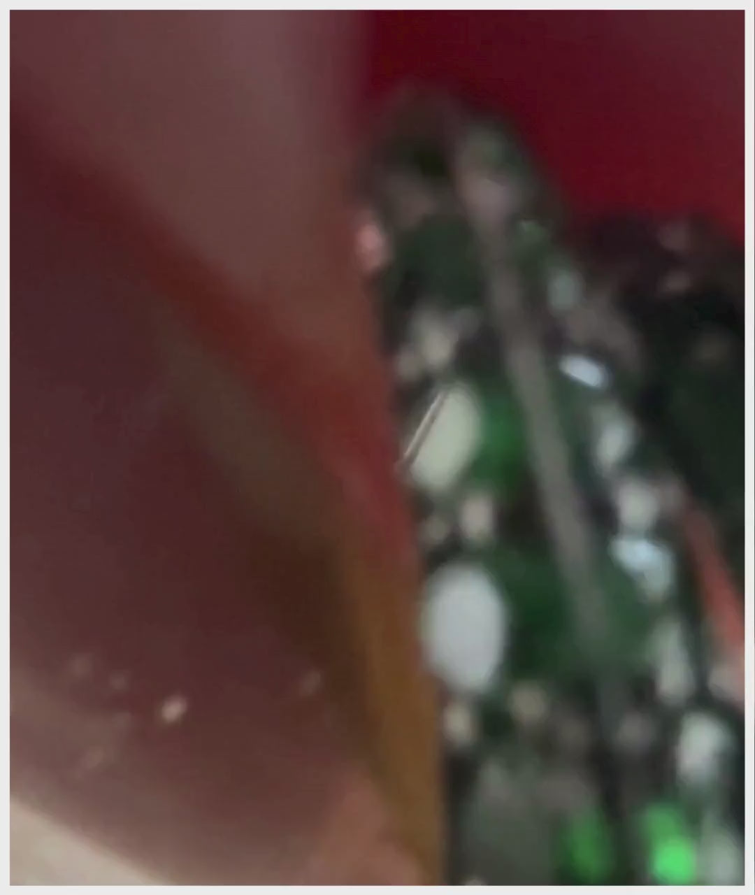 Yellow gold-Prasiolite with Peridot & Tsavorites