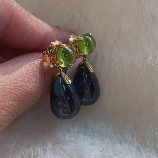 London Blue Topaz with Peridot