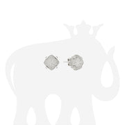 Diamond Earrings and Pendant Set in White Gold