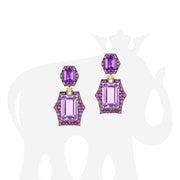 Lavender Amethyst, Amethyst And Pink Sapphire Earrings