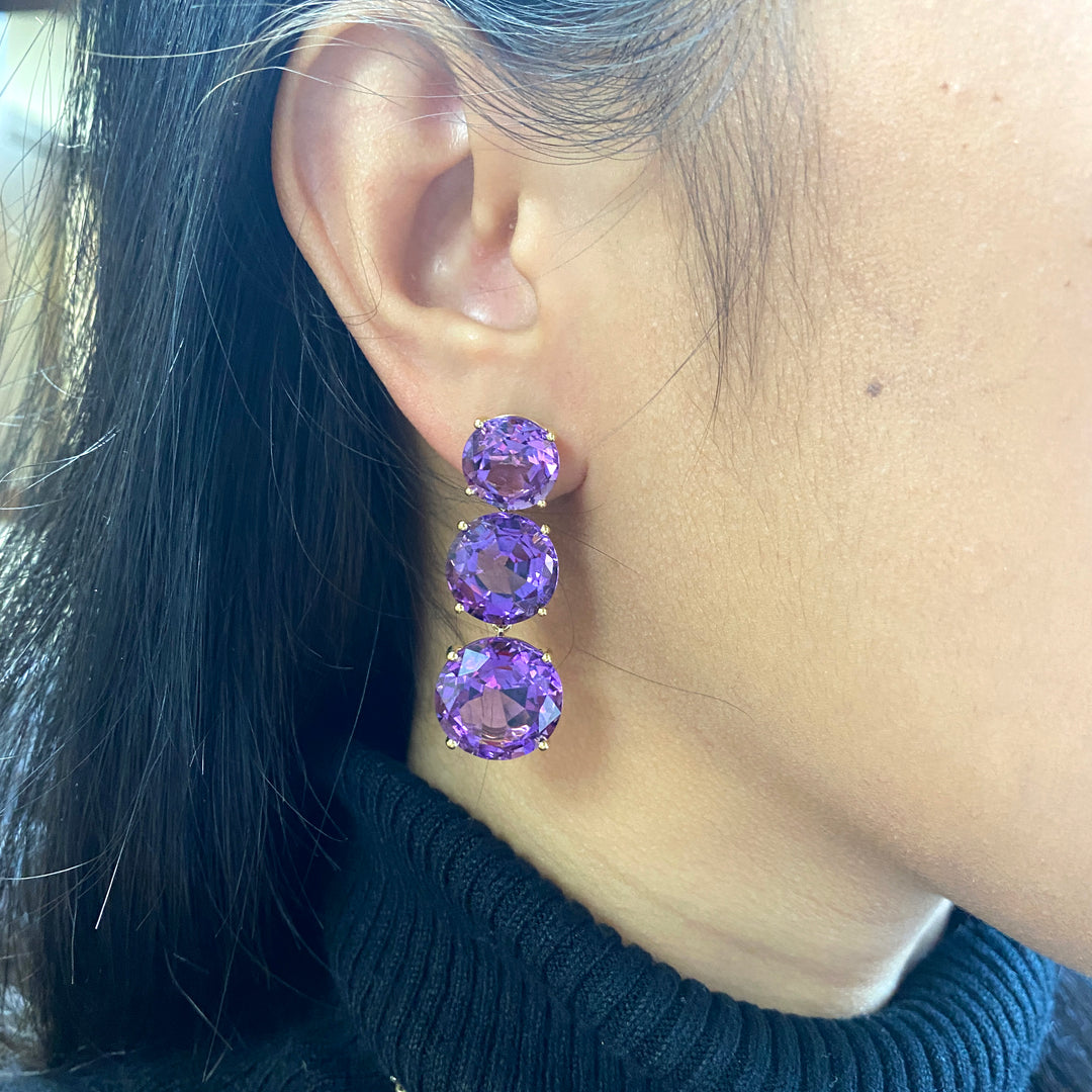 Retailer Amethyst earrings